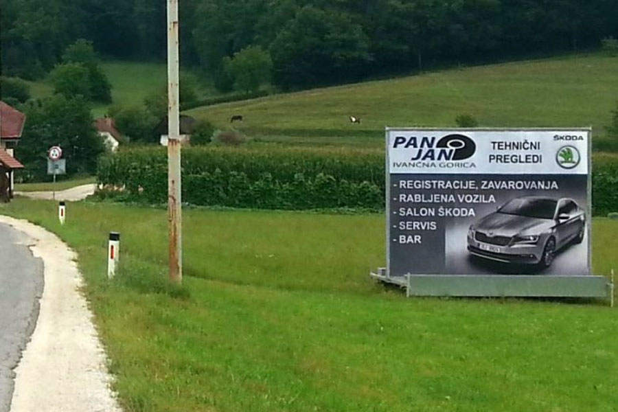Mobilni panoji reklamne prikolice